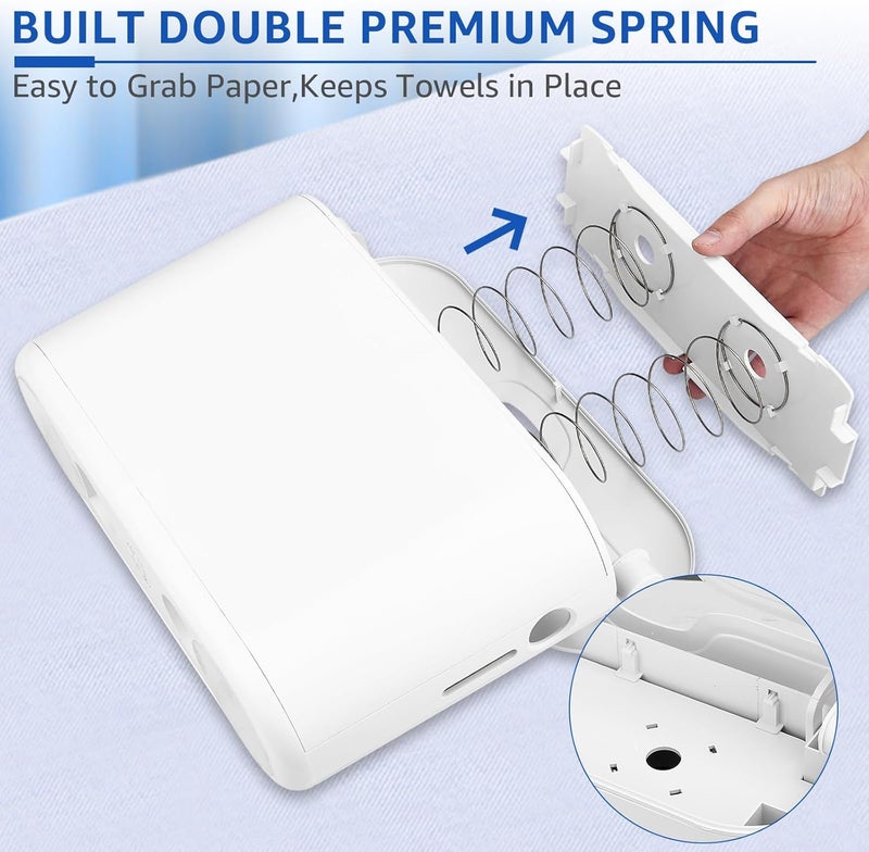 KSITEX Countertop Paper Towel Holder, Commercial Paper Towel Dispenser, Multifold Trifold Z-Fold Paper Towel Holder, Napkin Holder Dispenser, Hand Towel Dispenser for Home Kitchen Restaurant - Image 5